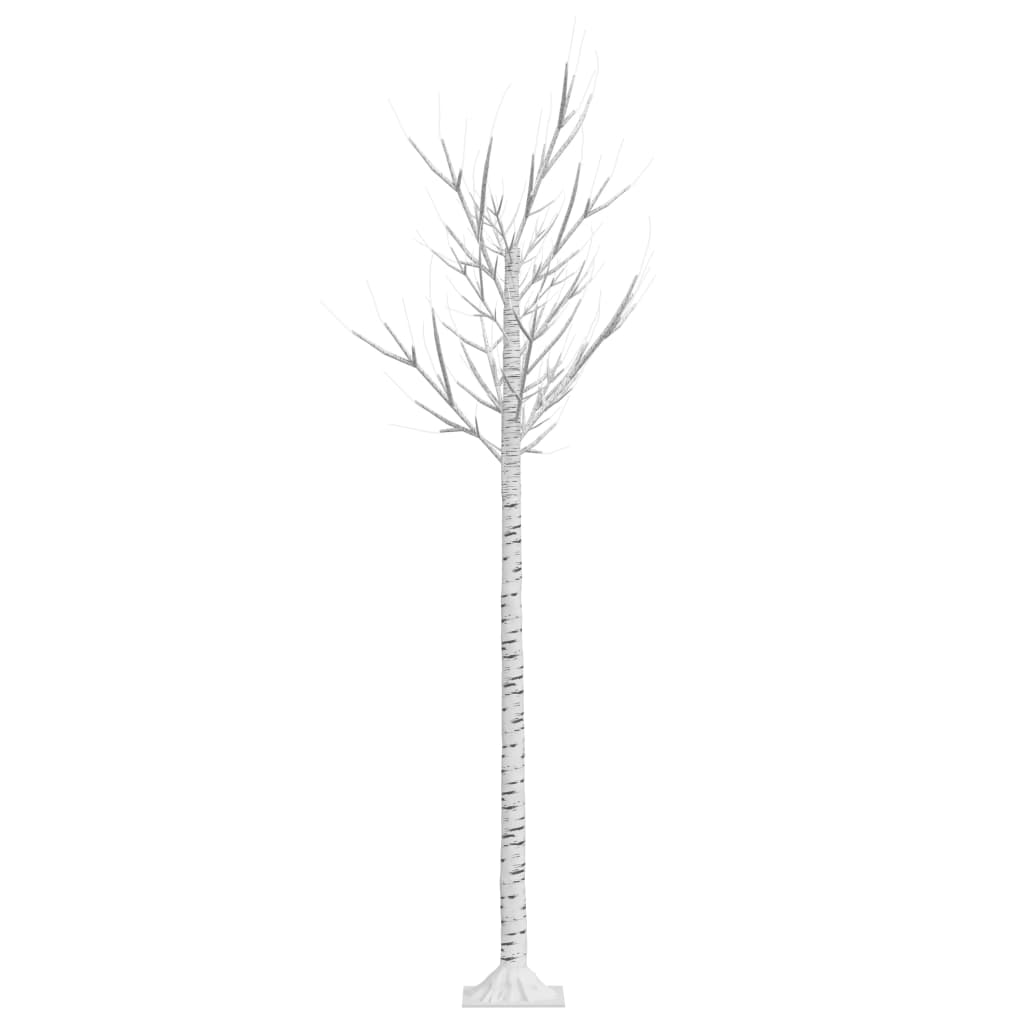 Albero Natale 180 LED 1,8m Salice Bianco Caldo Interno Esterno - homemem39