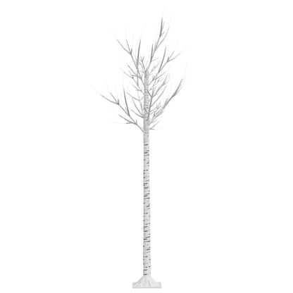 Albero Natale 180 LED 1,8m Salice Bianco Caldo Interno Esterno - homemem39