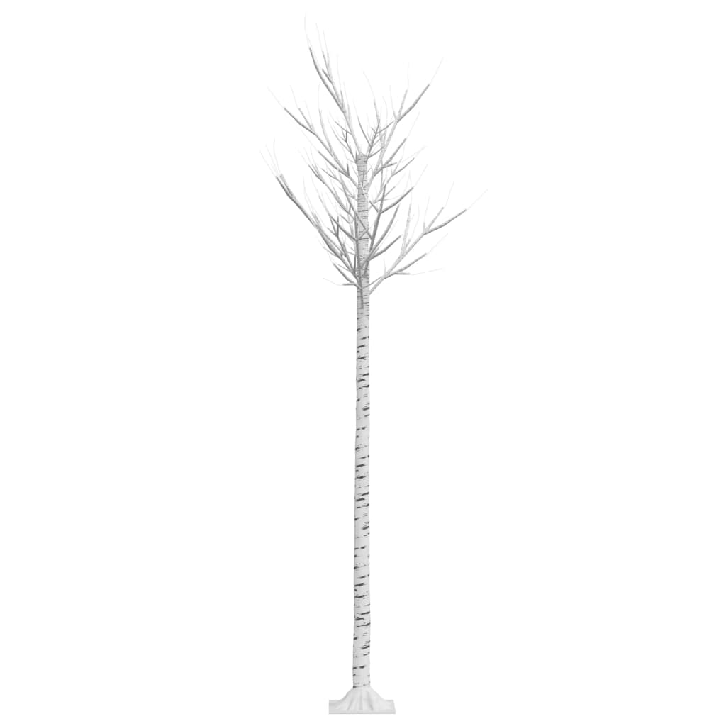 Albero Natale 200 LED 2,2 m Salice Bianco Caldo Interno Esterno - homemem39