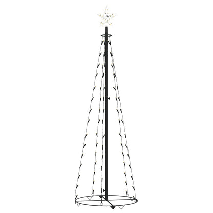 Albero di Natale a Cono con 70 LED Bianco Caldo 50x120 cm - homemem39