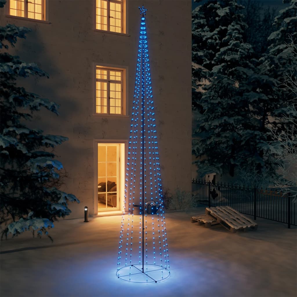 Albero di Natale a Cono con 752 LED Blu 160x500 cm - homemem39