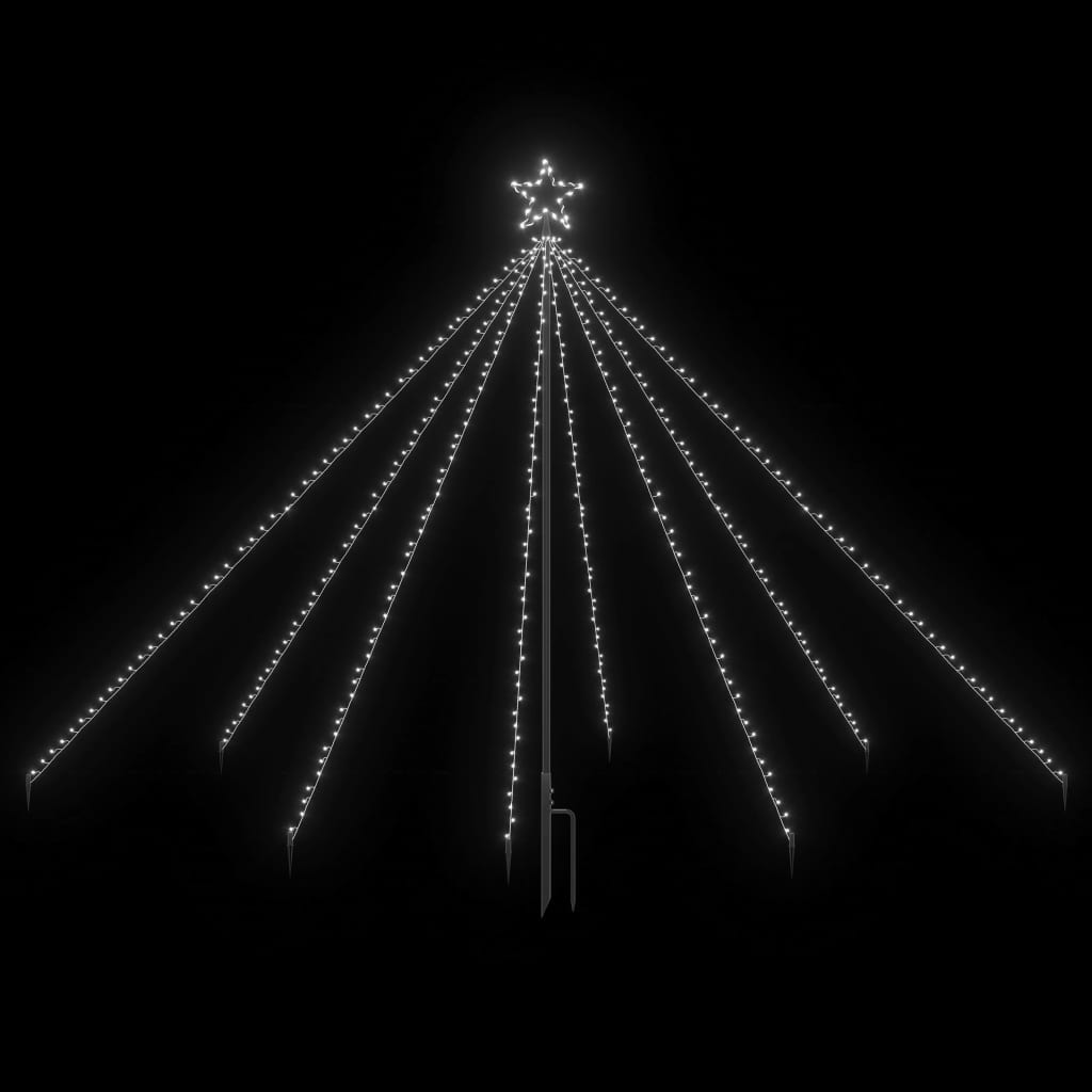 Albero di Natale Cascata Luci LED Interni Esterni 400 LED 2,5 m - homemem39