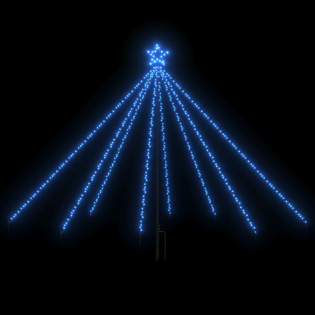 Luci per Albero di Natale Interni Esterni 400 LED Blu 2,5 m - homemem39
