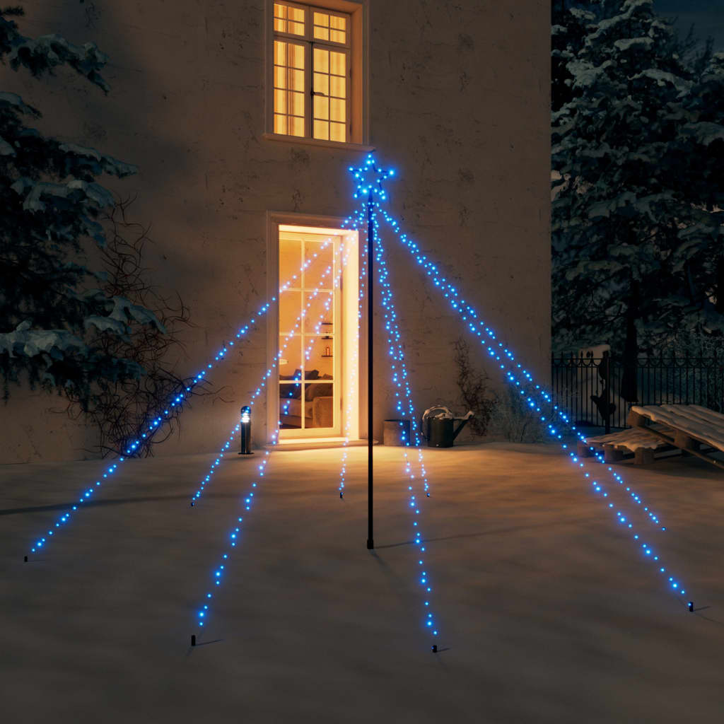 Luci per Albero di Natale Interni Esterni 400 LED Blu 2,5 m - homemem39