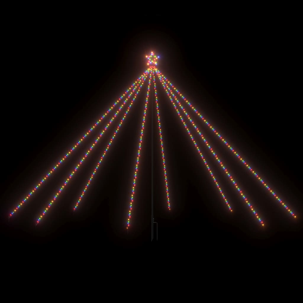 Luci Albero di Natale Interni Esterni 576 LED Multicolori 3,6 m - homemem39