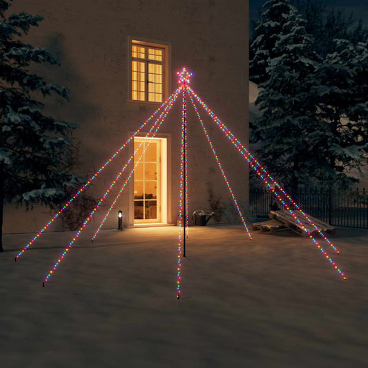 Luci Albero di Natale Interni Esterni 576 LED Multicolori 3,6 m - homemem39