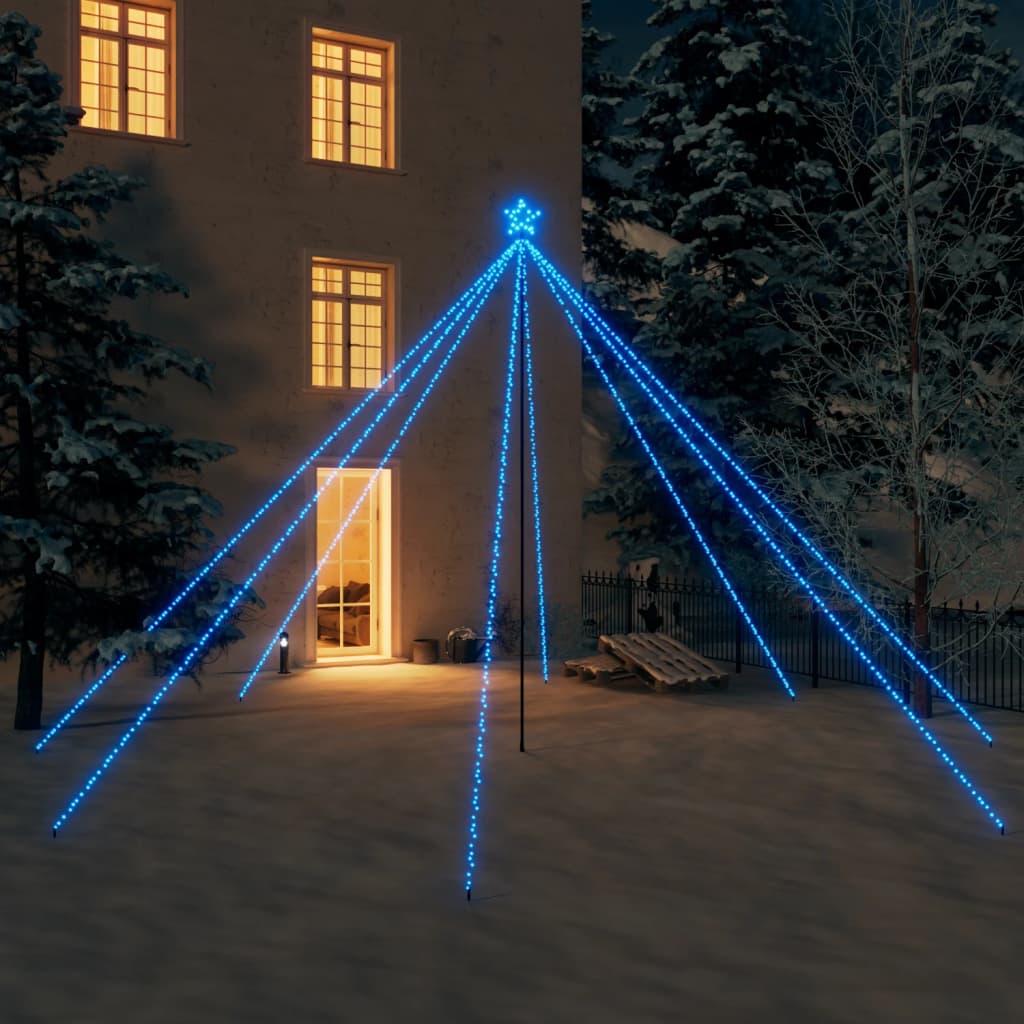 Luci per Albero di Natale Interni Esterni 800 LED Blu 5 m - homemem39
