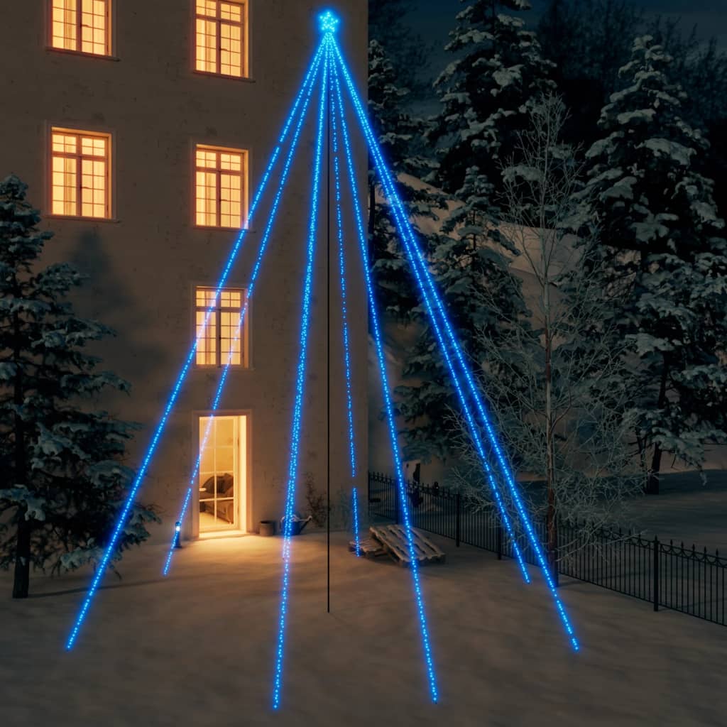 Luci per Albero di Natale Interni Esterni 1300 LED Blu 8 m - homemem39