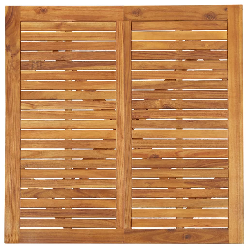 Tavolo da Giardino 110x110x75 cm in Legno Massello Di Acacia - homemem39