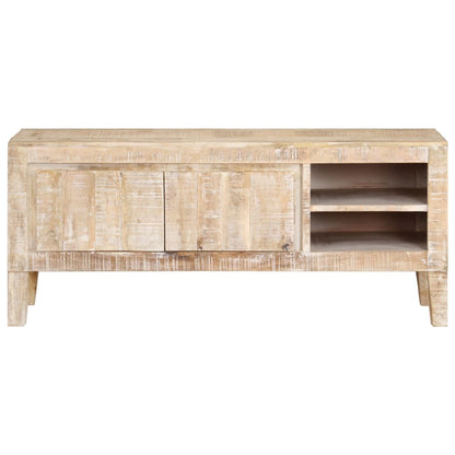 Mobile Porta TV 110x35x46 cm in Legno Massello di Mango - homemem39