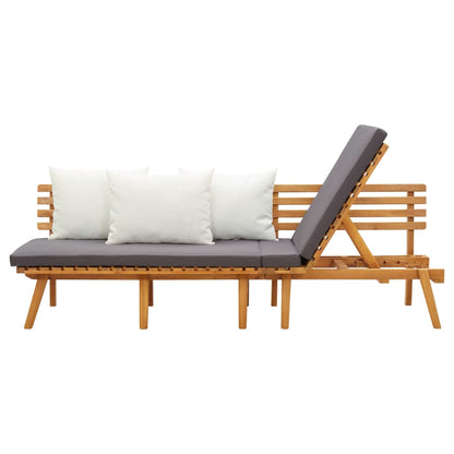 Divano Letto da Giardino 200x65 cm in Legno Massello di Acacia - homemem39