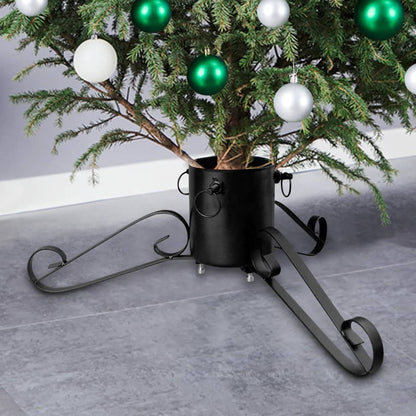 Base per Albero di Natale Nera 58x58x21 cm - homemem39