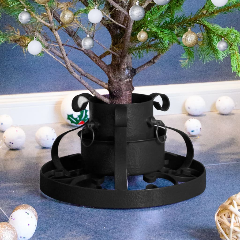 Base per Albero di Natale Nera 29x29x15,5 cm - homemem39