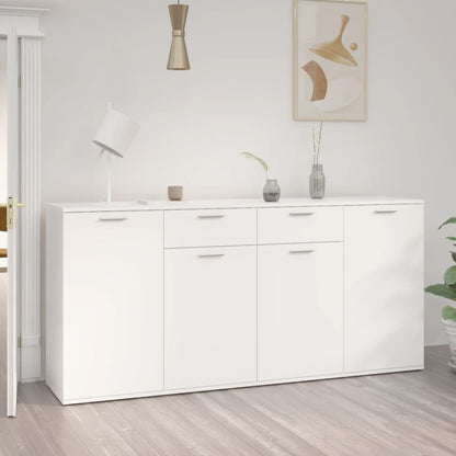 Credenza Bianca 160x36x75 cm in Truciolato - homemem39