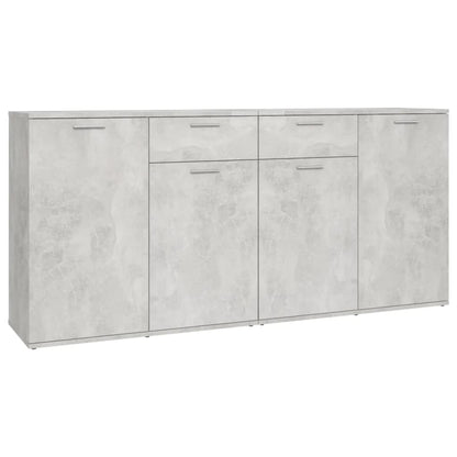 Credenza Grigio Cemento 160x36x75 cm in Truciolato - homemem39