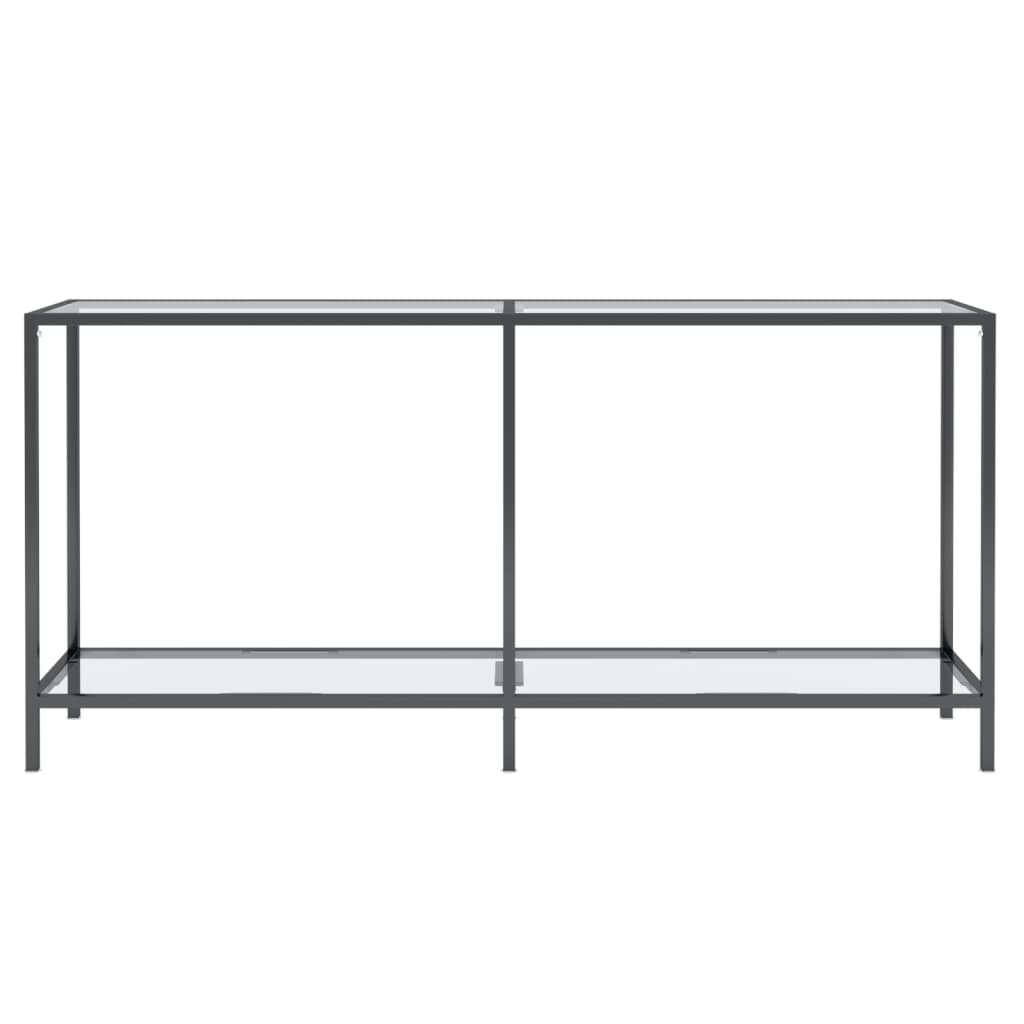 Tavolo Consolle Trasparente 160x35x75,5 cm in Vetro Temperato - homemem39