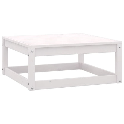 Set Divani da Giardino 3 pz Bianco in Legno Massello di Pino - homemem39