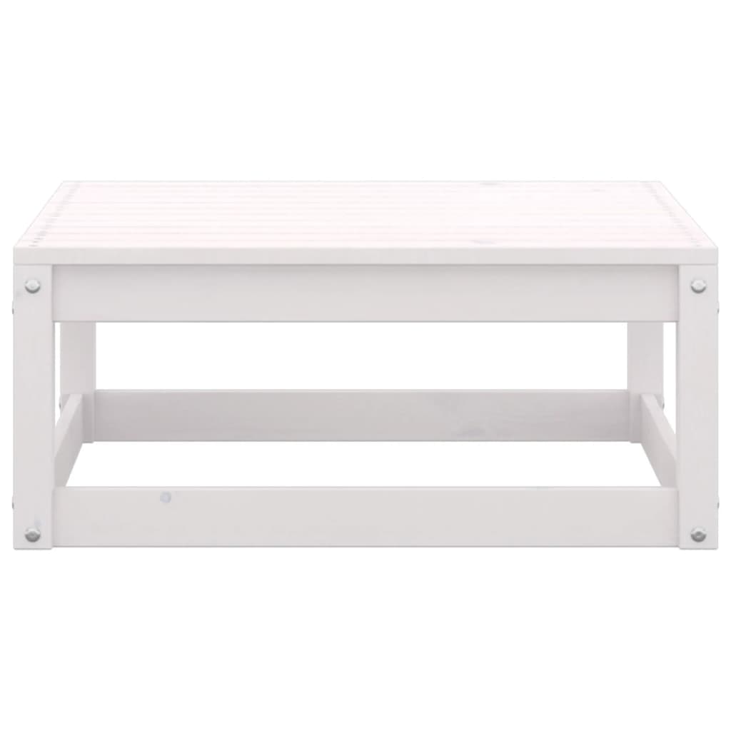 Set Divani da Giardino 5 pz Bianco in Legno Massello di Pino - homemem39