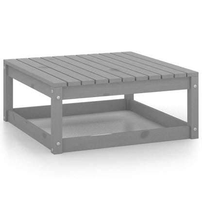 Set Divani da Giardino 3 pz Grigio in Legno Massello di Pino - homemem39