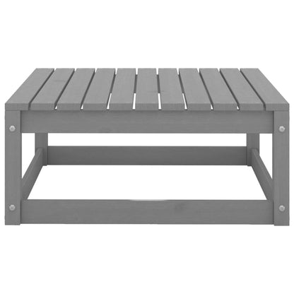 Set Divani da Giardino 5 pz Grigio in Legno Massello di Pino - homemem39