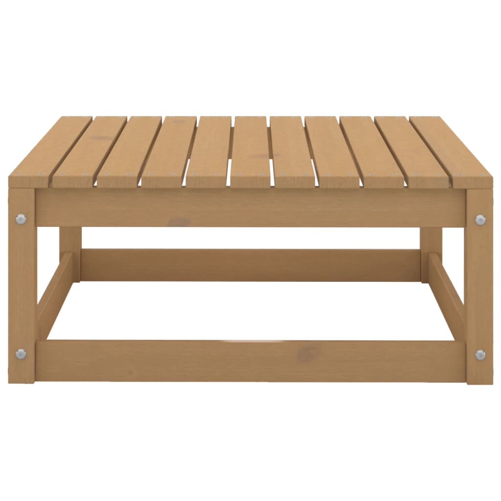 Set Divani da Giardino 5 pz Miele in Legno Massello di Pino - homemem39