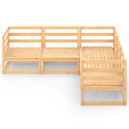 Set Divani da Giardino 5 pz in Legno Massello di Pino - homemem39