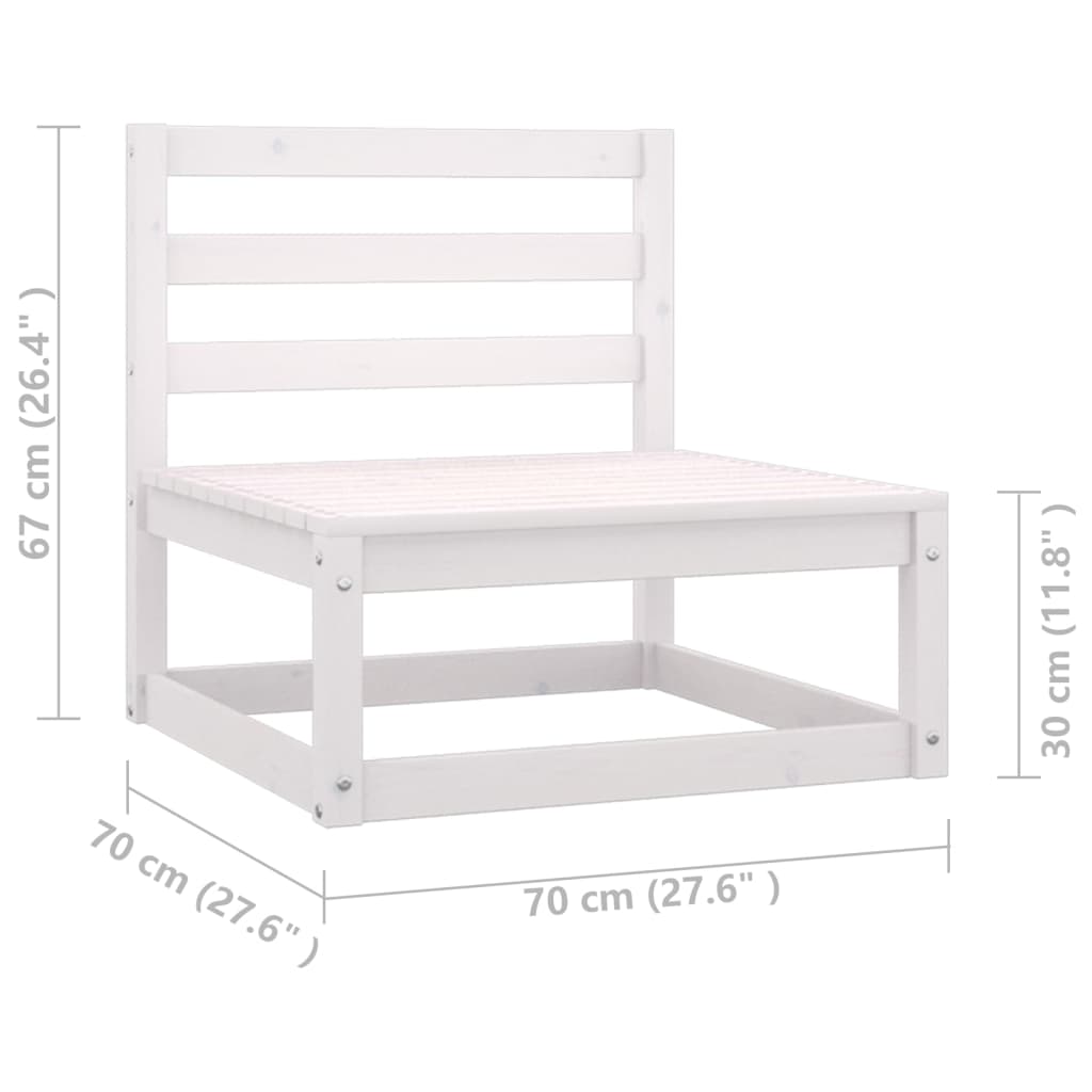 Set Divani da Giardino 4 pz con Cuscini Legno Massello Pino - homemem39