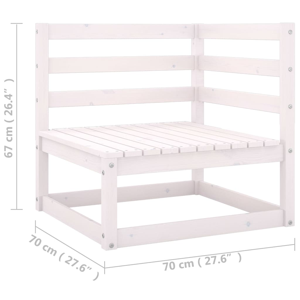 Set Divani da Giardino 4 pz con Cuscini Legno Massello Pino - homemem39