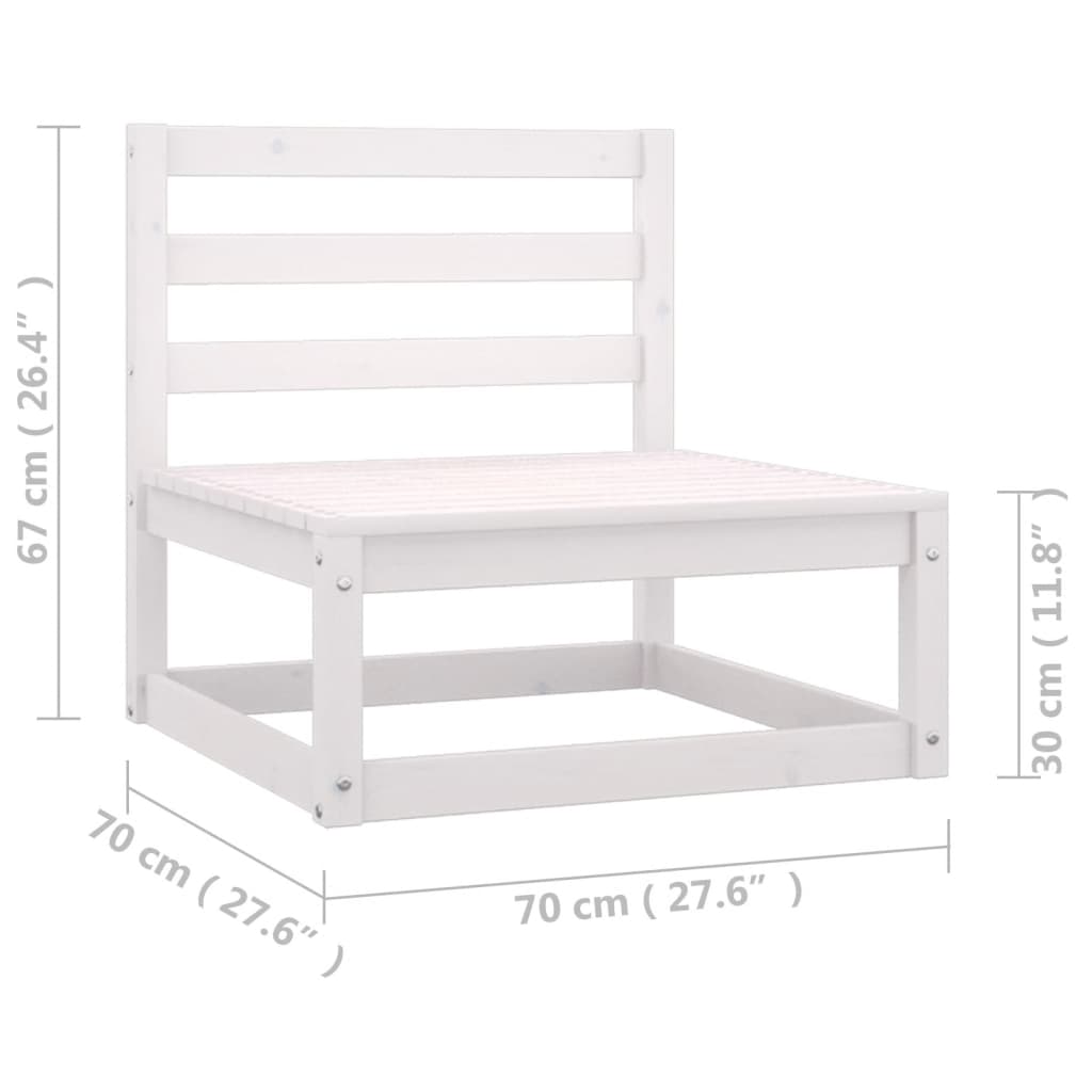 Set Divani da Giardino 4 pz con Cuscini Legno Massello Pino - homemem39