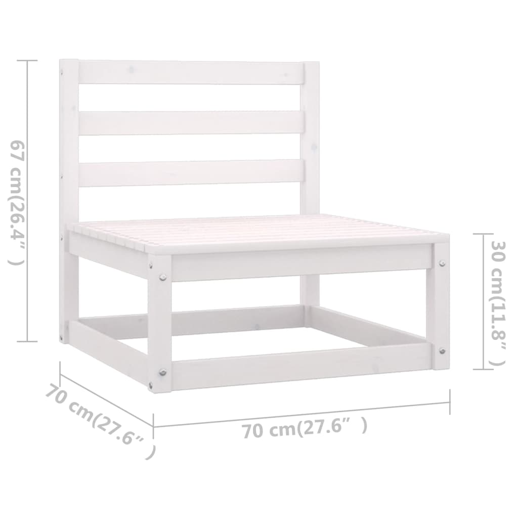 Set Divani da Giardino 5 pz con Cuscini Legno Massello Pino - homemem39