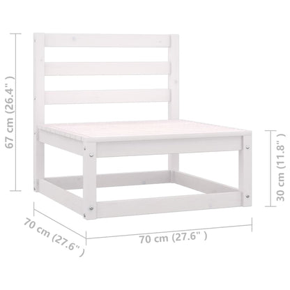 Set Divani da Giardino 5 pz con Cuscini Legno Massello Pino - homemem39