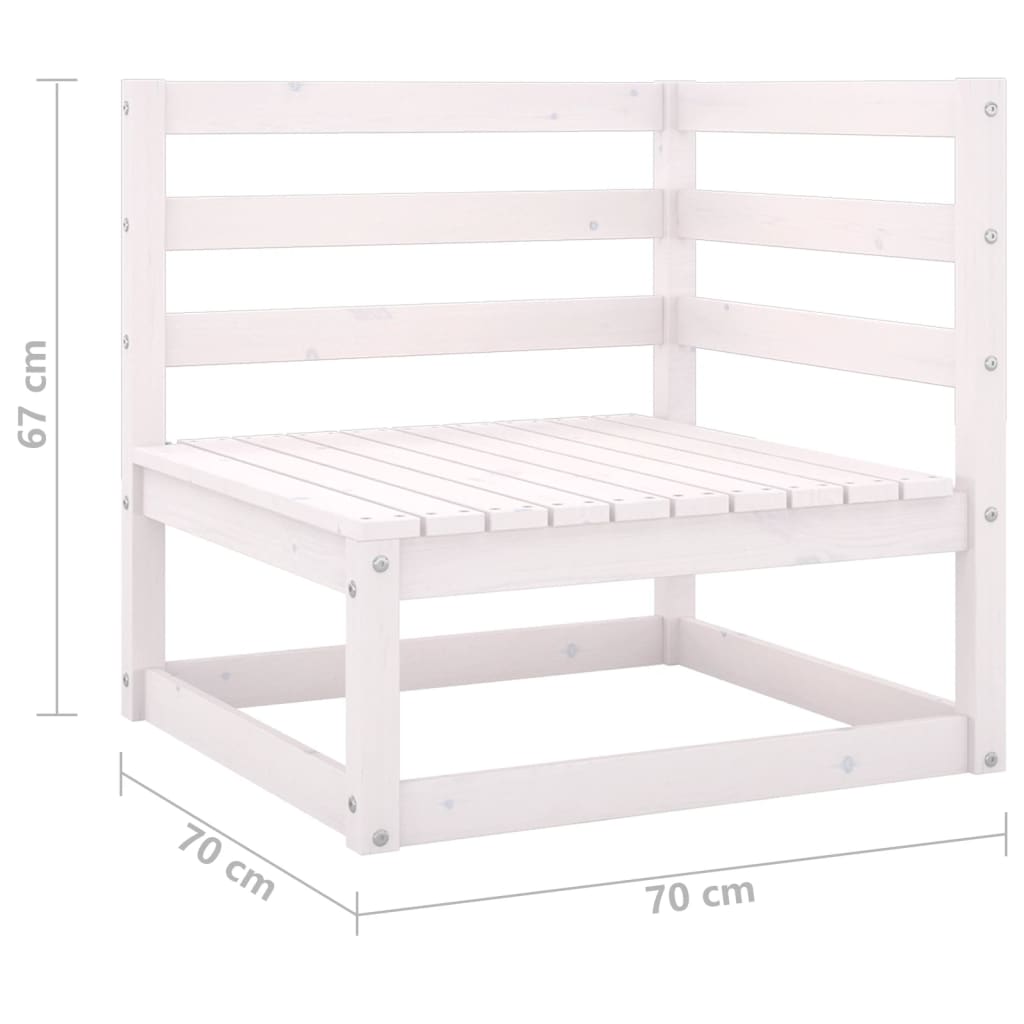 Set Divani da Giardino 6 pz con Cuscini Legno Massello di Pino - homemem39