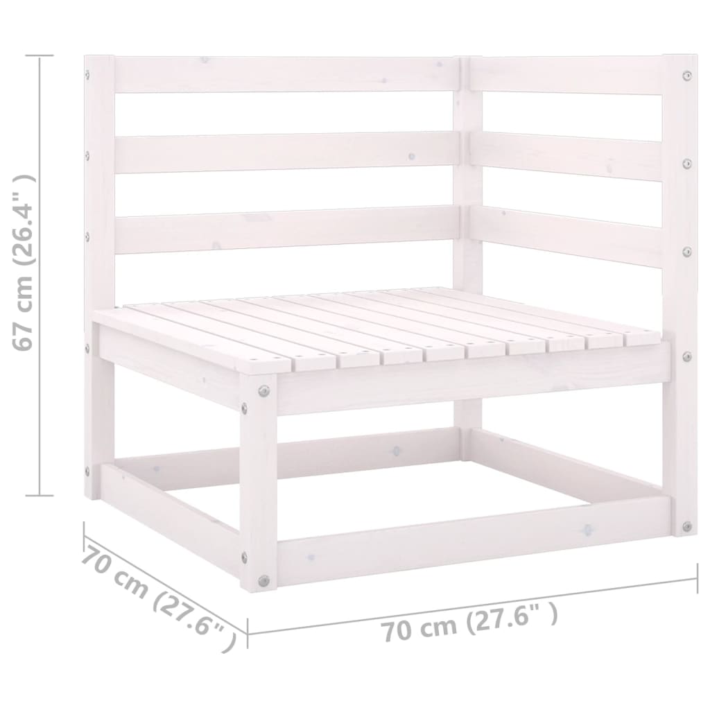 Set Divani da Giardino 6 pz con Cuscini Legno Massello di Pino - homemem39