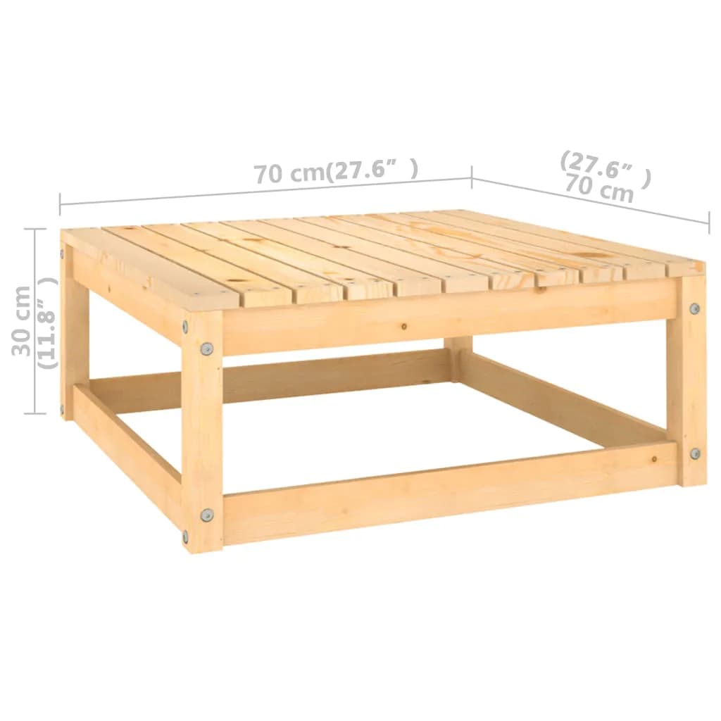 Set Divani da Giardino 9 pz con Cuscini Legno Massello di Pino - homemem39