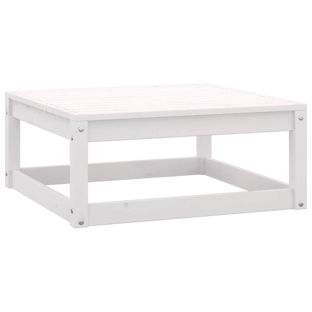 Set Divani da Giardino 7 pz Cuscini Legno Massello Pino Bianco - homemem39