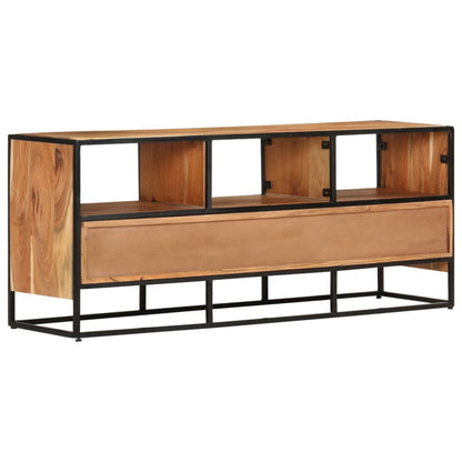 Mobile Porta TV 110x30x45 cm in Legno Massello di Acacia - homemem39