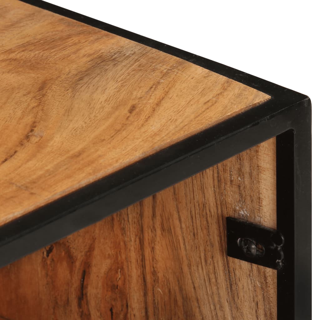 Mobile Porta TV 110x30x45 cm in Legno Massello di Acacia - homemem39