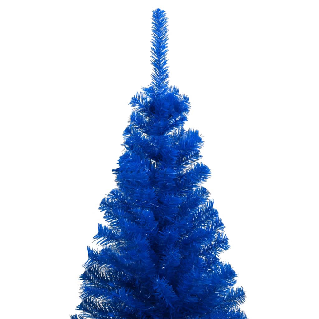 Set Albero Natale Artificiale con LED e Palline Blu 150 cm PVC - homemem39