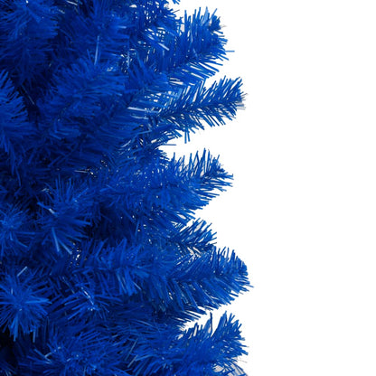 Set Albero Natale Artificiale con LED e Palline Blu 150 cm PVC - homemem39
