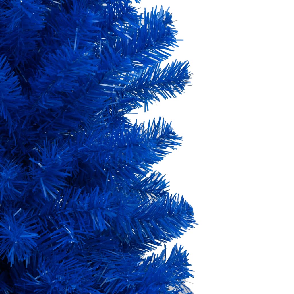 Albero di Natale Preilluminato con Palline Blu 210 cm PVC - homemem39