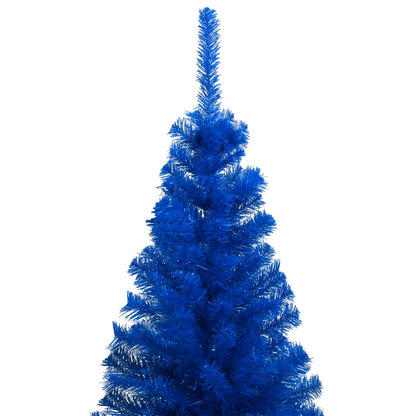 Albero di Natale Preilluminato con Palline Blu 240 cm PVC - homemem39