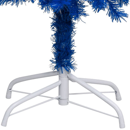 Albero di Natale Preilluminato con Palline Blu 240 cm PVC - homemem39