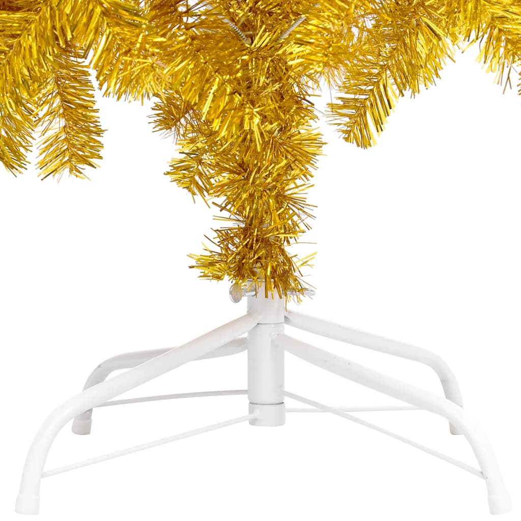 Set Albero Natale Artificiale con LED e Palline Oro 120cm PET - homemem39