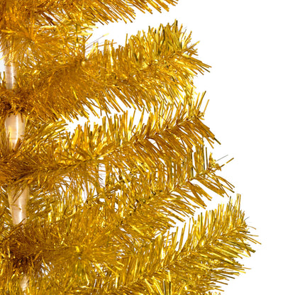 Set Albero Natale Artificiale con LED e Palline Oro 180cm PET - homemem39