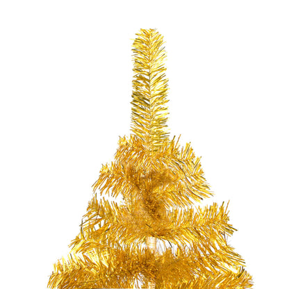 Set Albero Natale Artificiale con LED e Palline Oro 180cm PET - homemem39