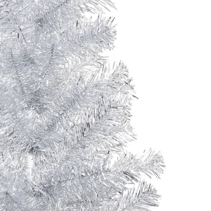 Albero di Natale Preilluminato con Palline Argento 150 cm PET - homemem39