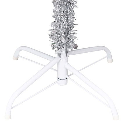 Albero di Natale Preilluminato con Palline Argento 150 cm PET - homemem39