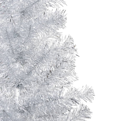 Albero di Natale Preilluminato con Palline Argento 180 cm PET - homemem39