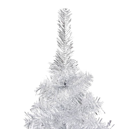 Albero di Natale Preilluminato con Palline Argento 180 cm PET - homemem39