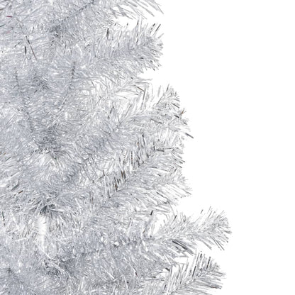 Albero di Natale Preilluminato con Palline Argento 210 cm PET - homemem39